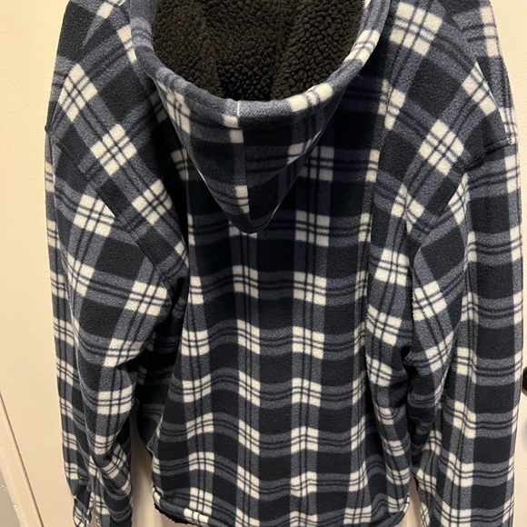 LeeHanton Flannel Zip Up Hoodie - Picture 2 of 4